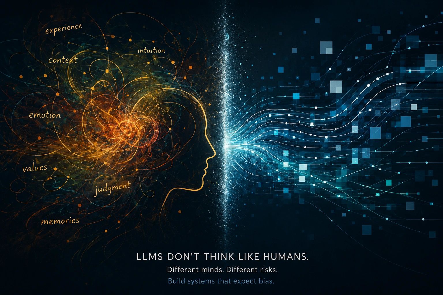 LLMs Don't Think Like Humans.